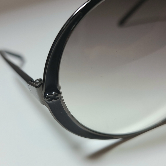 Vintage Escada Black Gradient Round Sunglasses - Picture 5 of 9